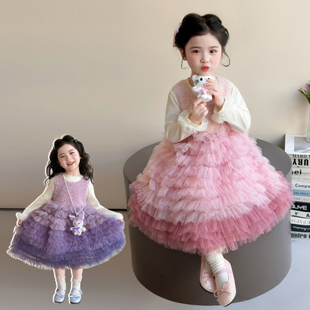 红嗨儿&红嗨儿&玩偶挂件裙春秋款