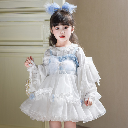 清秀娃娃&清秀娃娃&6632羽毛芭蕾舞四季款公主裙