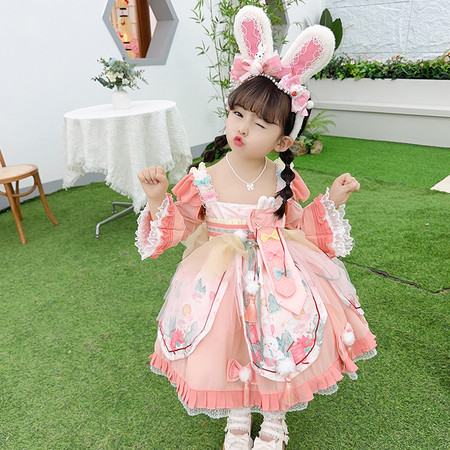 清秀娃娃&清秀娃娃&8828爱心兔子重工四季款洛丽塔公主裙