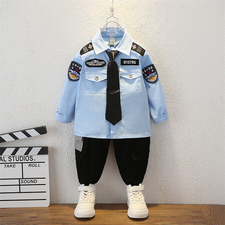 哈唯嘉&哈唯嘉&TZ002-警察服长袖套装-送领带-