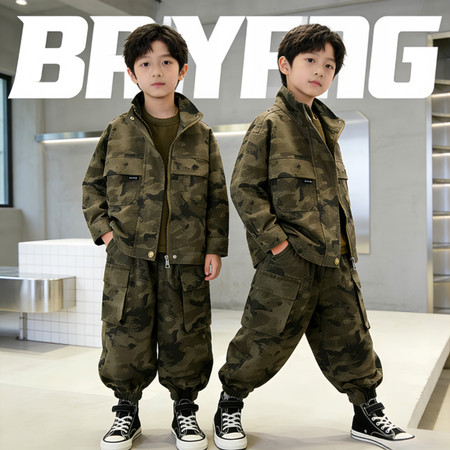 哈唯嘉&哈唯嘉&TZ2602-黑标迷彩套装绿色