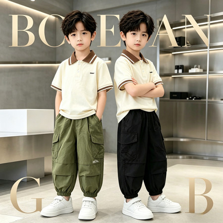 哈唯嘉&哈唯嘉&TZ2619-咖色领套装杏色