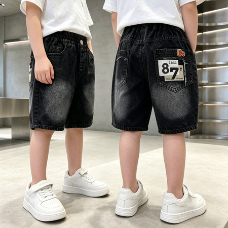 哈唯嘉&哈唯嘉&K2613-87牛仔短裤黑色