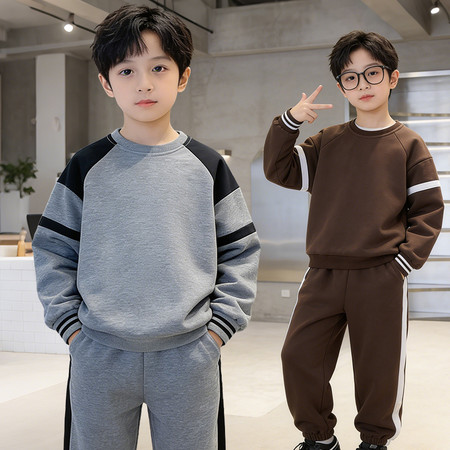 哈唯嘉&哈唯嘉&TZ25746-袖子白条黑条套装2色