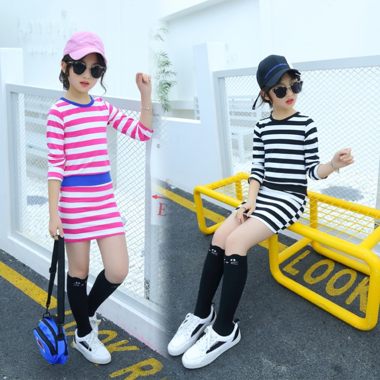 Girl striped skirt 2