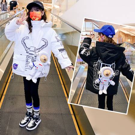 青青童年&青青童年&D550太空熊羽绒棉衣