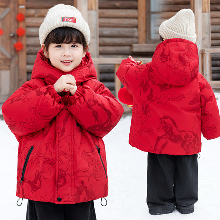 烁烁星&烁烁星&马图腾羽绒服