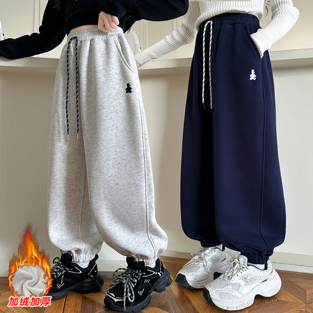 童瑶&童瑶&兔子刺绣卫裤