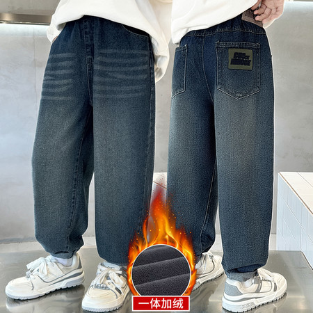 哈米贝贝&哈米贝贝&6606款贴标牛仔裤