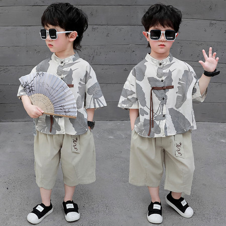 辉童衣柜&辉童衣柜&复古荷叶衬衫套装