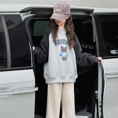 潘哆拉&潘哆拉&25555拼色卫衣