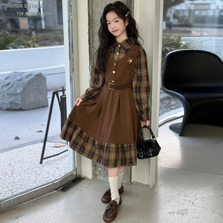 潘哆拉&潘哆拉&117假两件连衣裙