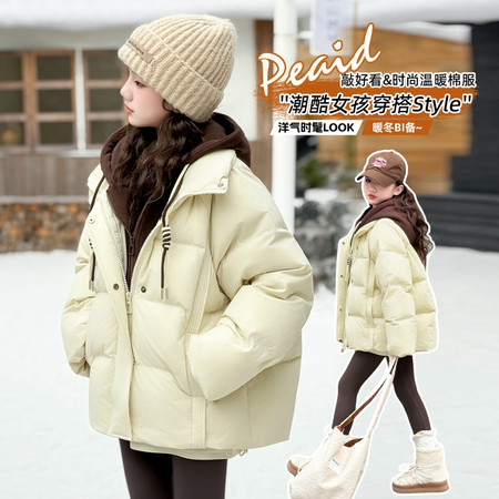 麦芽米其&麦芽米其&2597假两件棉衣