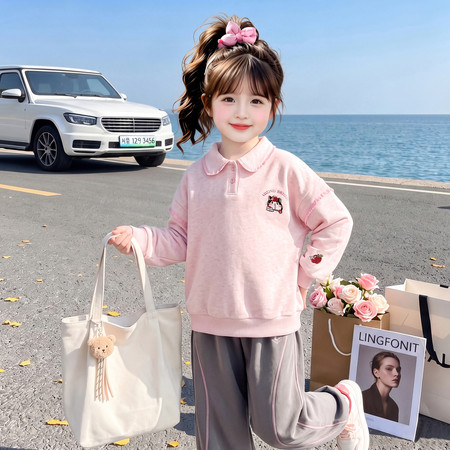 小懒熊&小懒熊&C6320卡通绣花卫衣
