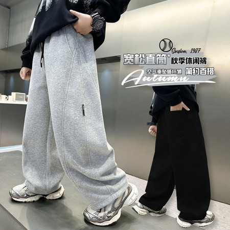 西瓜街&西瓜街&XGJ-KZ2659双车缝线弯刀卫裤