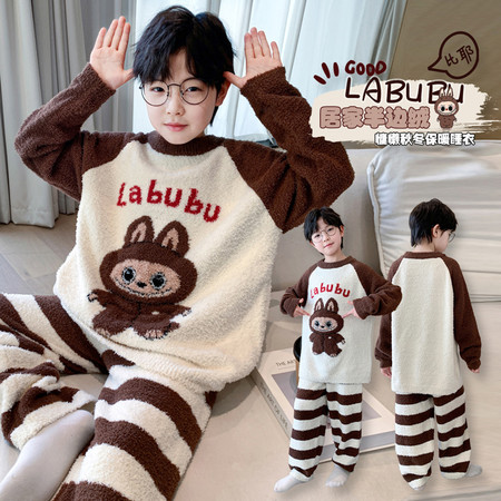 西瓜街&西瓜街&XGJ-2581拉布布半边绒家居服