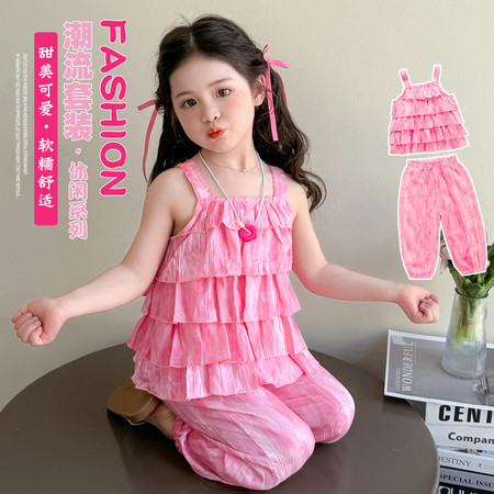 妮哆熊&妮哆熊&2025夏款扎染清凉套装现货