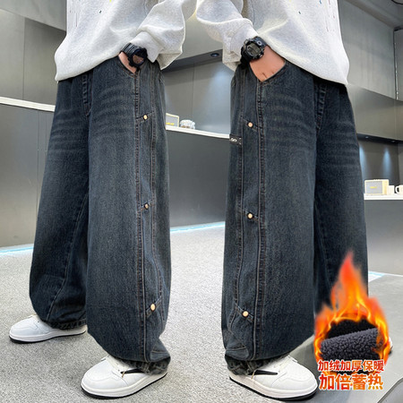 童学&童学&2527加绒牛仔裤