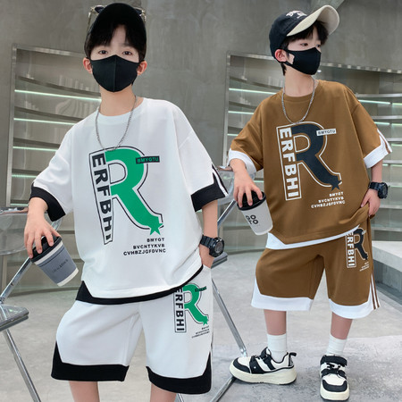 泥巴潮童&泥巴潮童&2508款R字套装