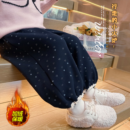 班小甜&班小甜&加绒花边卫裤