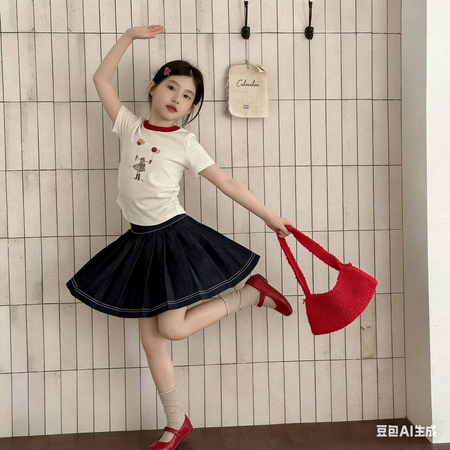 恬朵&恬朵&2611-韩版时髦气质套装内有安全裤