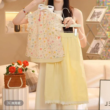 沐汣童品【原唛多多】&沐汣童品【原唛多多】&88022女童碎花飞飞袖