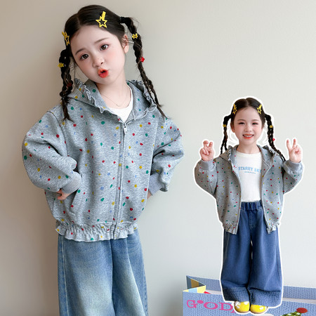 嘟嘟啦&嘟嘟啦&印花夹克外套