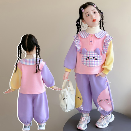 嘟嘟啦&嘟嘟啦&猫咪撞色套装