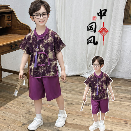 艾依诺&艾依诺&紫色汉服套装带挂件