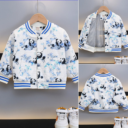 艾依诺&艾依诺&春秋熊猫棒球服