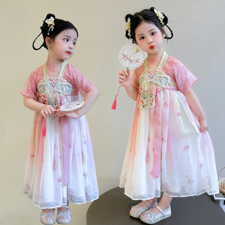 曼妙童装&曼妙童装&2025蝴蝶汉服裙