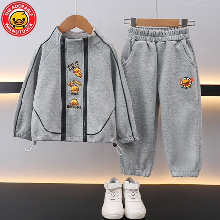 帅帅仔童装&帅帅仔童装&小黄鸭针织双拉链套装