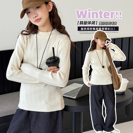 麦可思&麦可思&25MD24-纯色针织毛衣