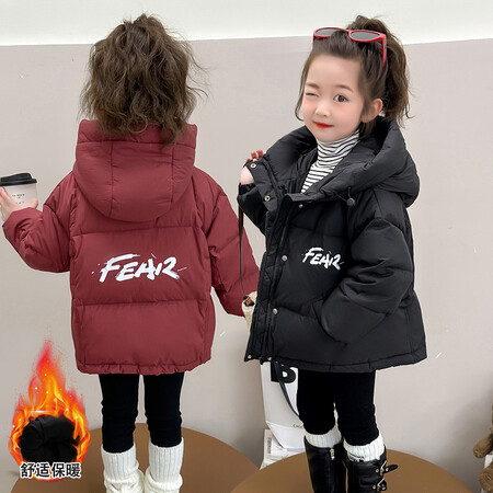 大童小爱童装&大童小爱童装&印花字母羽绒服