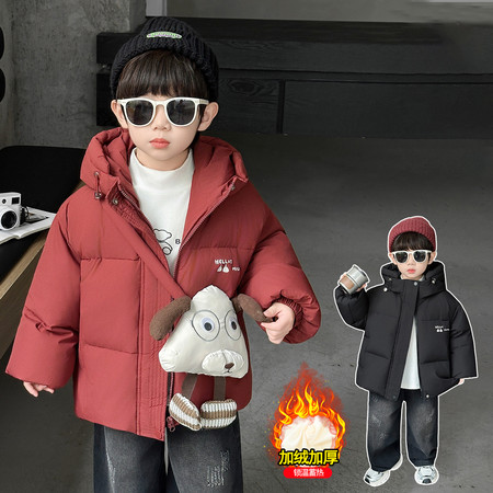 大童小爱童装&大童小爱童装&小狗印花羽绒服