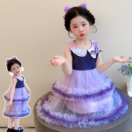 大童小爱童装&大童小爱童装&库洛米网纱连衣裙