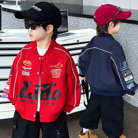 小萌娃童装&小萌娃童装&男童机车服外套