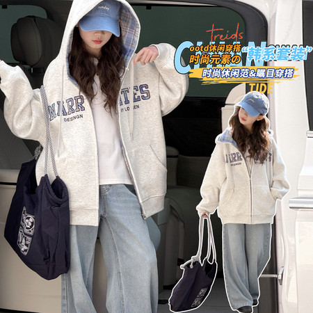 七叶童&七叶童&2619款NA格子外套