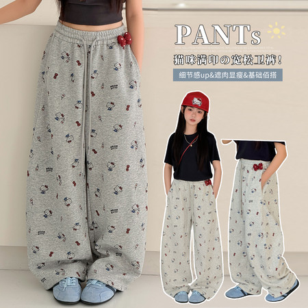 安琪拉88&安琪拉88&2607坯布印花卫裤