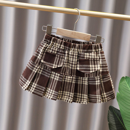 酷儿牛仔&酷儿牛仔&927-两袋盖百褶皮裙