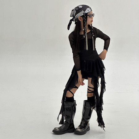 尖儿果果&尖儿果果&长袖跳舞自带裙