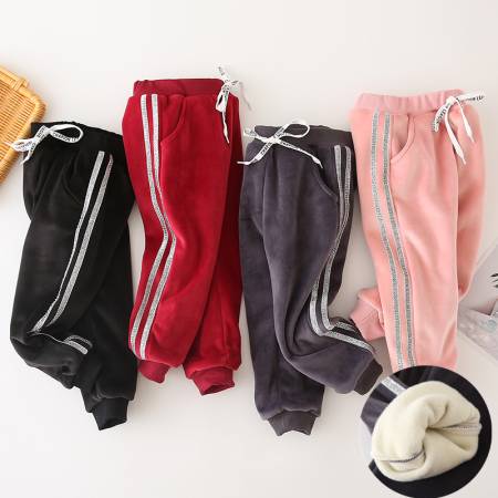 旺运兔&旺运兔&双层银狐绒复合运动休闲裤秋冬款