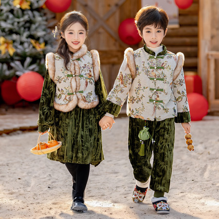 蛋崽崽&蛋崽崽&喜上梅梢年服棉衣