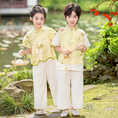 蛋崽崽&蛋崽崽&短袖鎏金芳华表演服