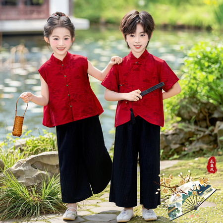 蛋崽崽&蛋崽崽&短袖红袖添香表演服