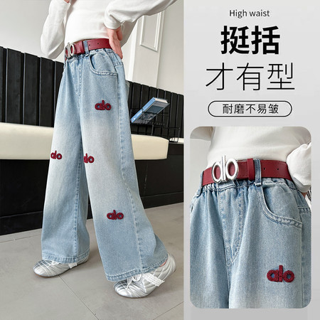 彩色城堡&彩色城堡&彩色城堡字母牛仔裤02款