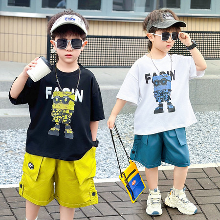 柒宝童装&柒宝童装&2516款八方来财套装