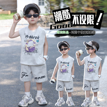 柒宝童装&柒宝童装&2601款耳机无袖