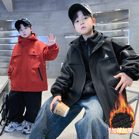 可可童年&可可童年&9012D夹棉加厚冲锋衣