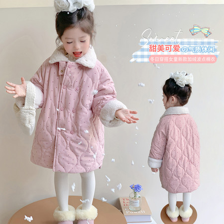 羽亿童伴&羽亿童伴&粉色波点棉服